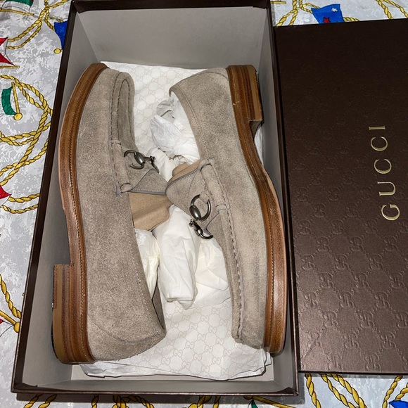 Suede desert tan Gucci loafers - Picture 4 of 16